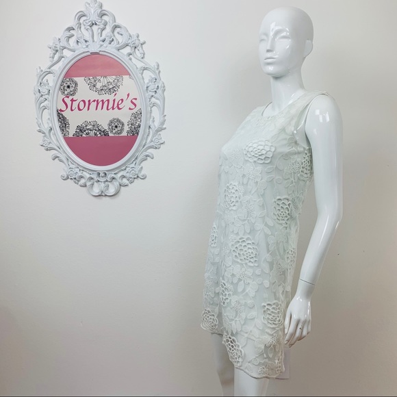 Francesca’s ALYA / Embroidered White Dress - Picture 2 of 8